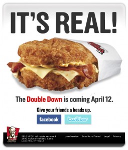 KFC Double Down Email