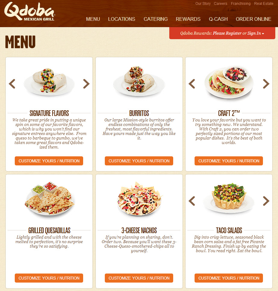 calorie calculator qdoba