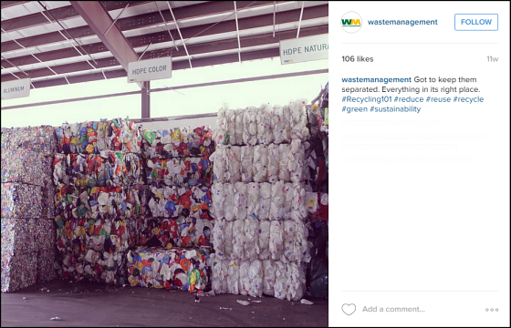 @wastemanagement Instagram Post