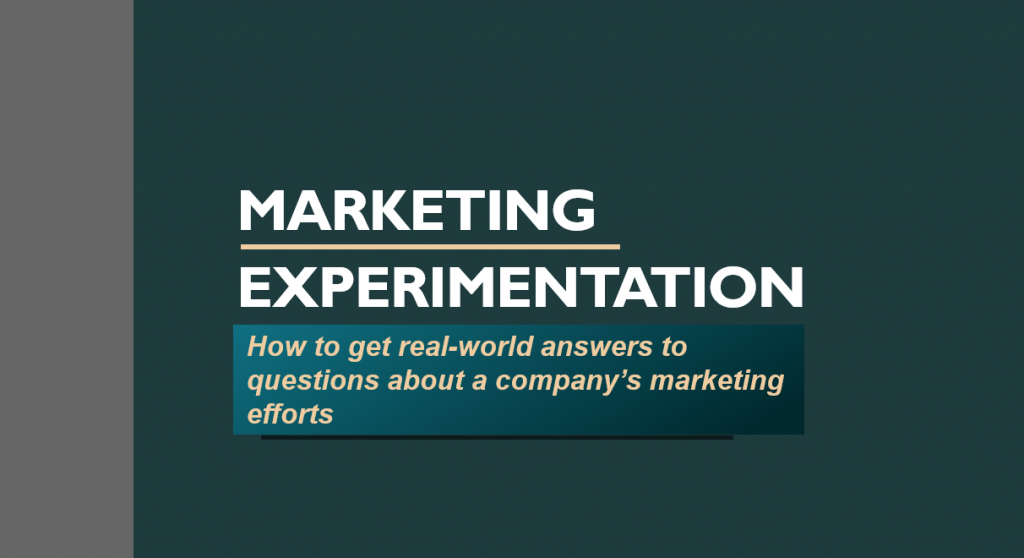 Advertising Experimentation: Find out how to get real-world solutions to questions on an organization’s advertising efforts | MarketingSherpa Weblog | Digital Noch